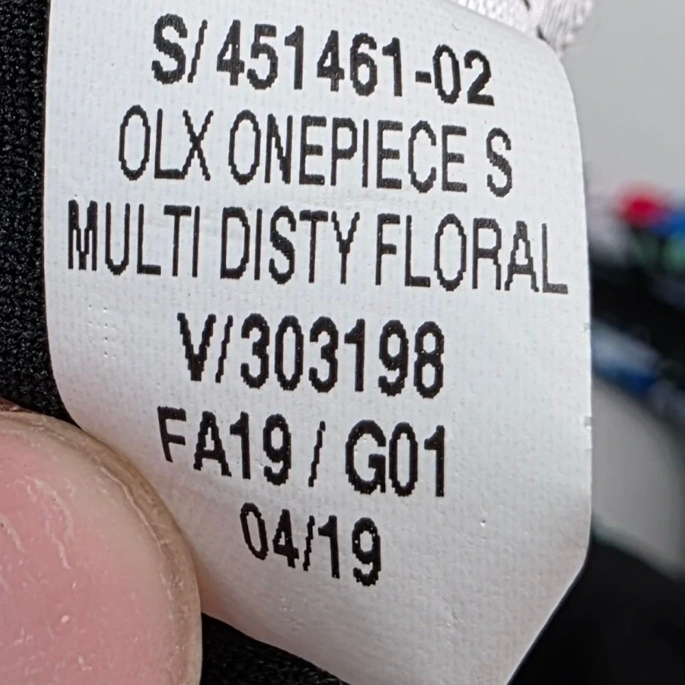 Old Navy Baby Girl Multi Ditsy Floral One Piece Swimsuit 0-3M‎ Ruffle 451461 S1